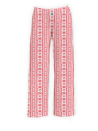 Thumbnail for Heart & Bow Striped Lounge Pants