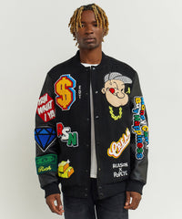 Thumbnail for Popeye Wool Varsity Jacket