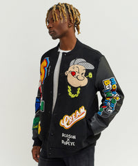 Thumbnail for Popeye Wool Varsity Jacket