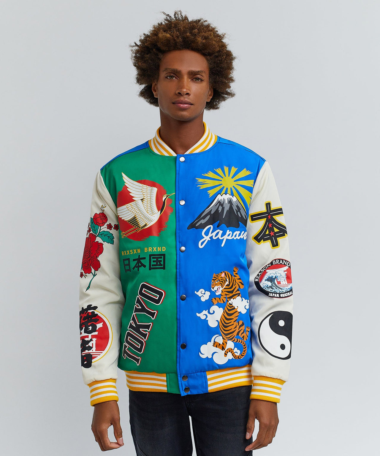 Japan Poly Varsity Jacket