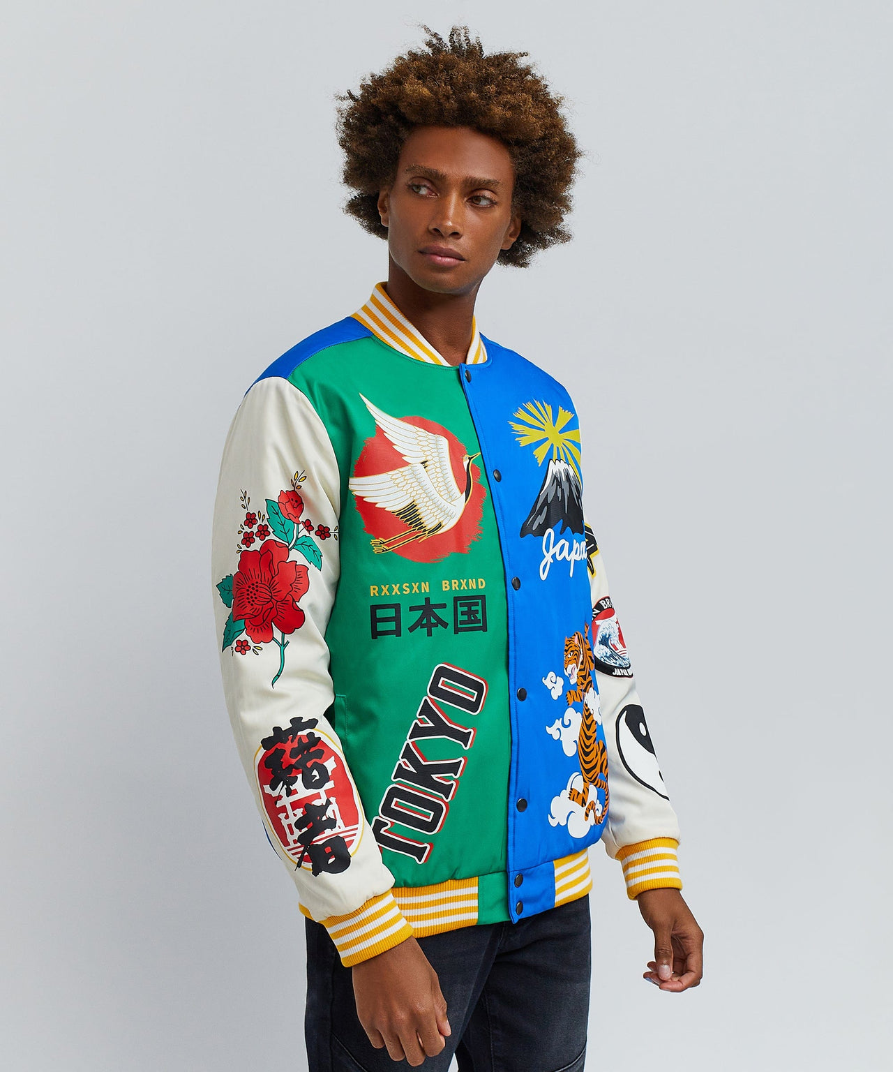 Japan Poly Varsity Jacket