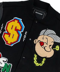 Thumbnail for Popeye Wool Varsity Jacket