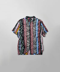 Thumbnail for Jungle Fever Button Down Short Sleeve Shirt - Multicolor
