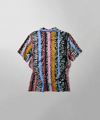 Thumbnail for Jungle Fever Button Down Short Sleeve Shirt - Multicolor