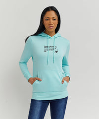 Thumbnail for Women Tokyo Hoodie - Aqua