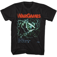 Thumbnail for WARGAMES-WARGAMES WINNING MOVE-BLACK ADULT S/S TSHIRT