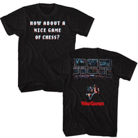 Thumbnail for WARGAMES-WARGAMES NICE GAME OF CHESS-BLACK ADULT S/S TSHIRT
