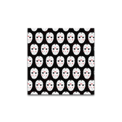 Friday the 13th Jason Mask Pattern  40ct 10" Napkins – 48 pc ppk ($3.00 each)