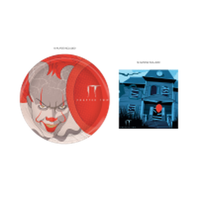 It Chapter 2 The Art Of Horror Pennywise And House  32ct Paper Napkin and Plate Party Pack – 24 pc ppk ($4.25 each)