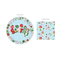 Thumbnail for Elf Fa La La Santa Snow Icons  32ct Paper Napkin and Plate Party Pack – 24 pc ppk ($4.25 each)