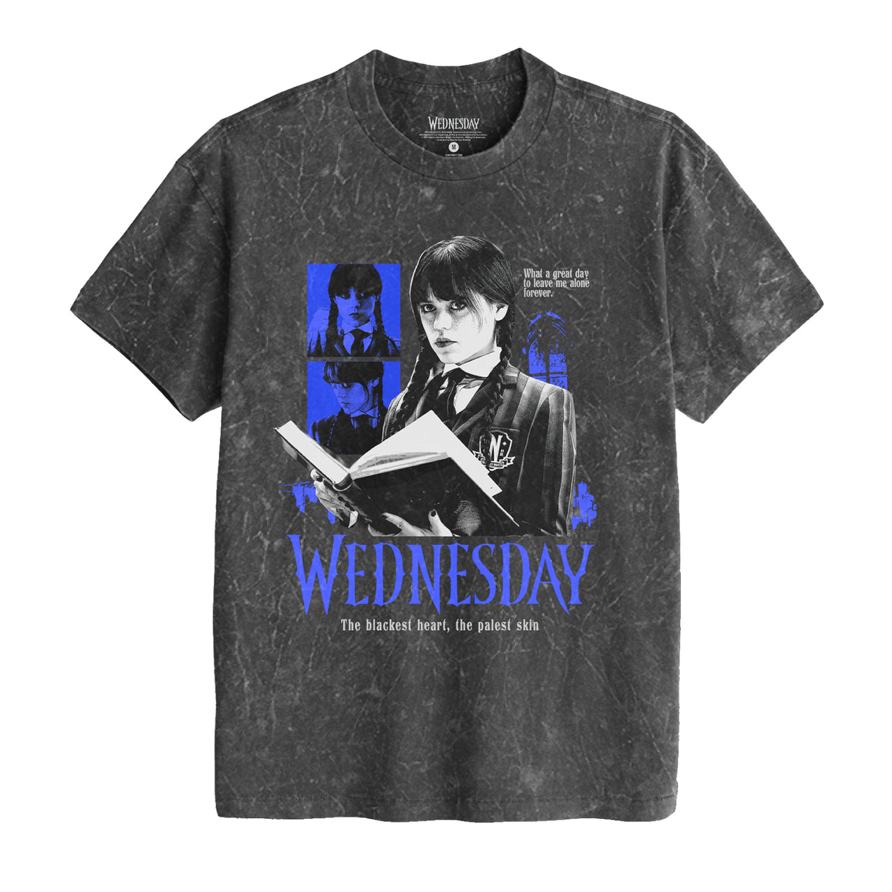 Wednesday Blackest Heart Mineral Wash Tee