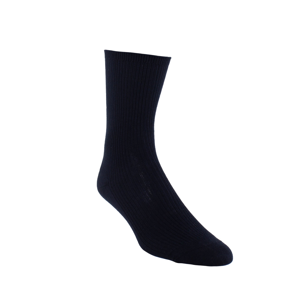 PERRI WELLNESS WOMENS NON-ELASTIC COTTON CREW, 1 PAIR