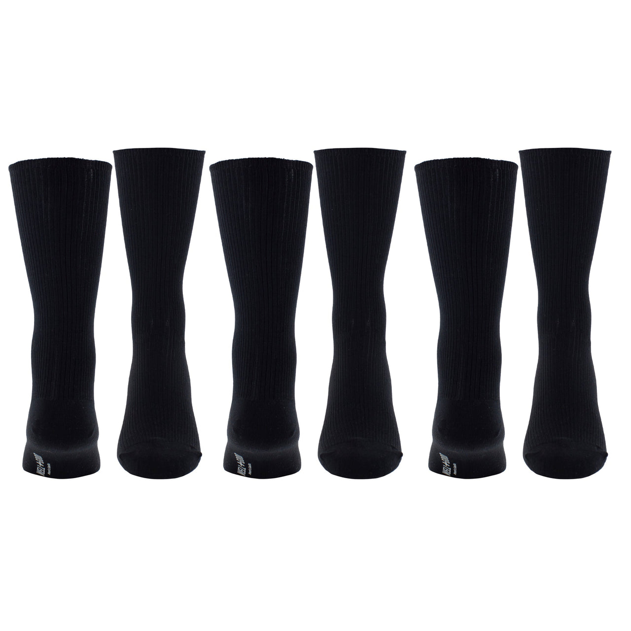 PERRI WELLNESS NON-ELASTIC COTTON CREW, 3 PAIR