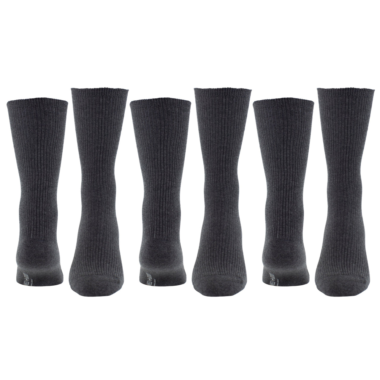 PERRI WELLNESS NON-ELASTIC COTTON CREW, 3 PAIR
