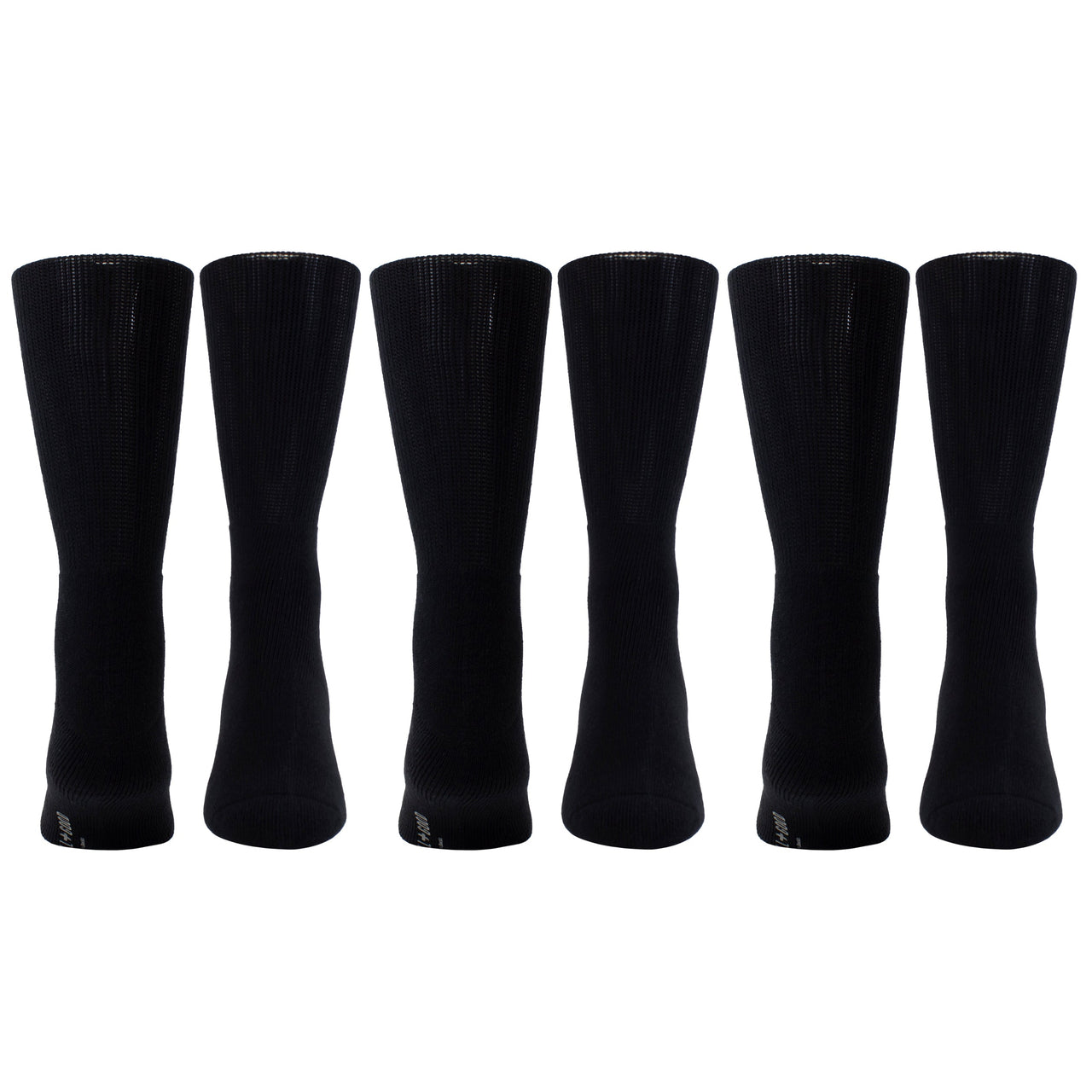 PERRI WELLNESS MENS NON-BINDING COTTON CREW, 3 PAIR