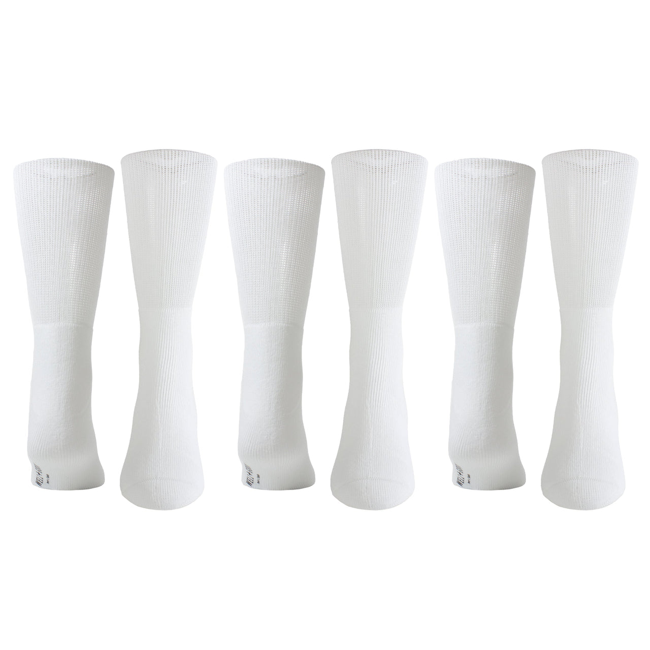 PERRI WELLNESS MENS NON-BINDING COTTON CREW, 3 PAIR