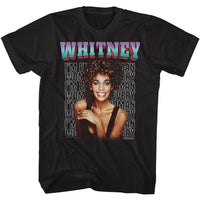 Thumbnail for WHITNEY HOUSTON-WHITNEY EVERY WOMAN STACKED BLACK ADULT S/S TSHIRT