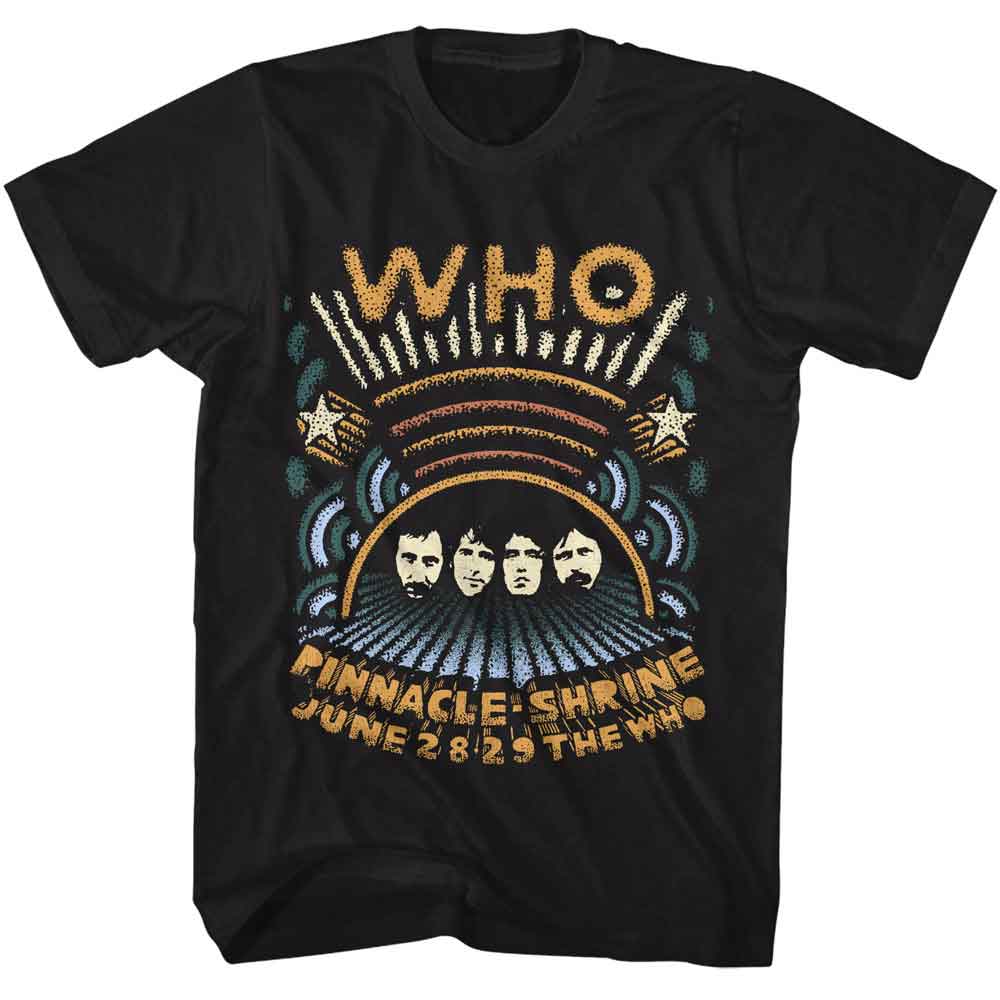 THE WHO-THE WHO PINNACLE SHRINE-BLACK ADULT S/S TSHIRT