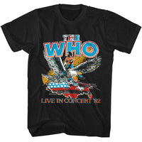 Thumbnail for THE WHO-THE WHO LIVE IN 82-BLACK ADULT S/S TSHIRT
