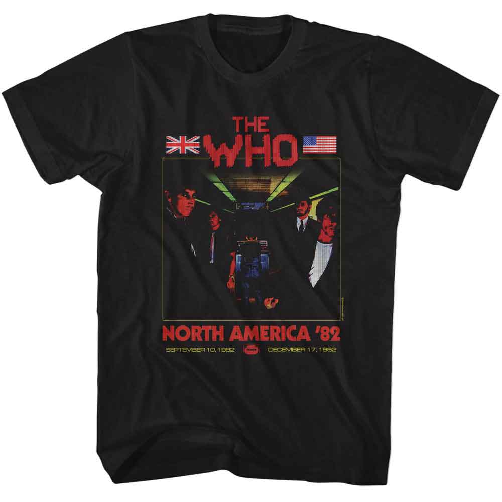 THE WHO-THE WHO ITS HARD NORTH AMERICA 82-BLACK ADULT S/S TSHIRT