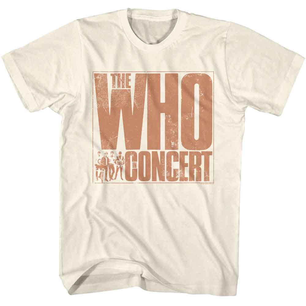THE WHO-THE WHO IN CONCERT-NATURAL ADULT S/S TSHIRT