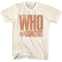 Thumbnail for THE WHO-THE WHO IN CONCERT-NATURAL ADULT S/S TSHIRT