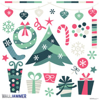 Thumbnail for Life-size Retro Christmas Wall Decal