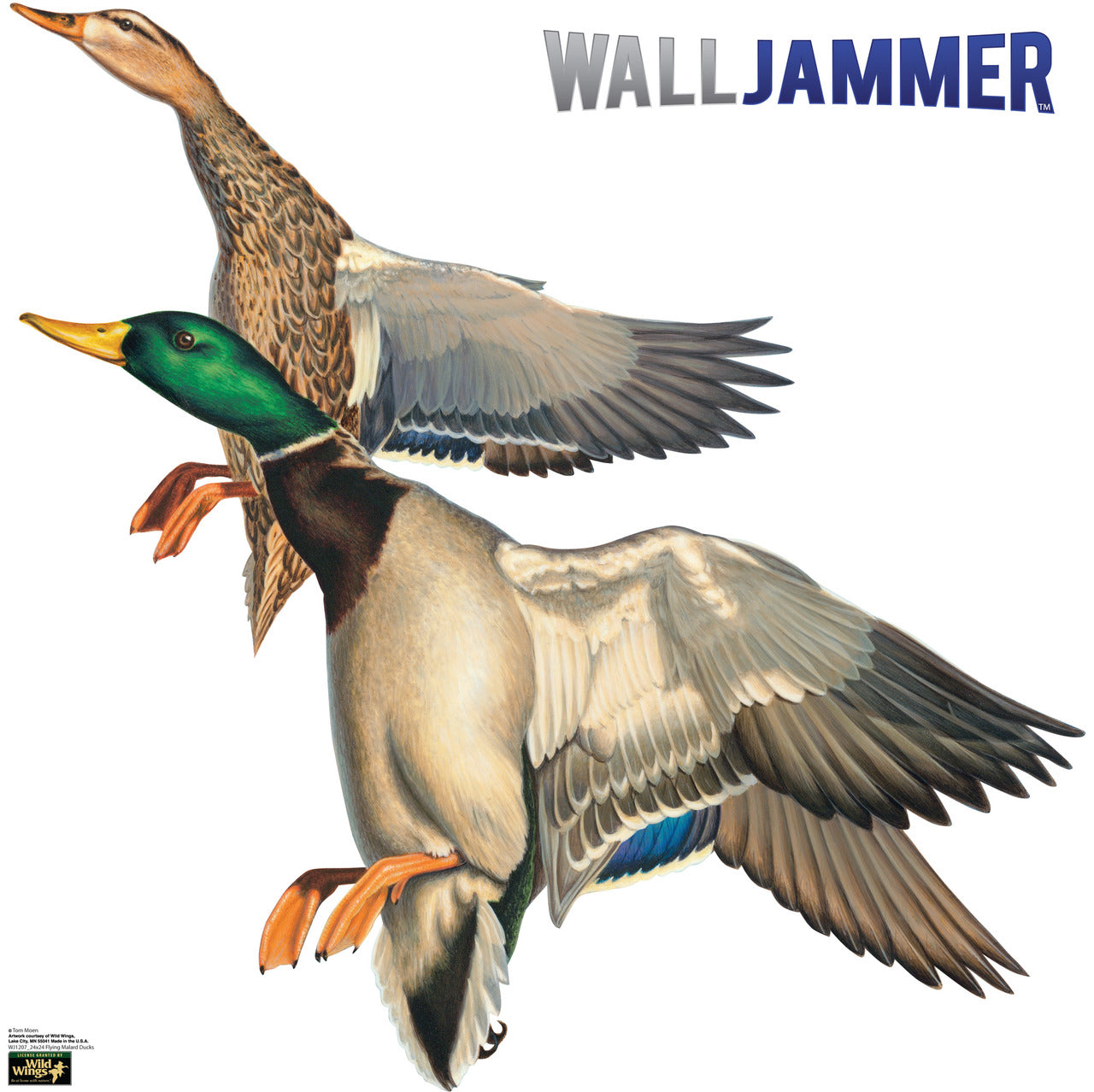 Flying Mallard Ducks Wall Decal