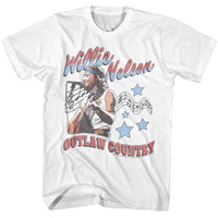 Thumbnail for WILLIE NELSON-WILLIE NELSON OUTLAW COUNTRY AMERICANA-WHITE ADULT S/S TSHIRT