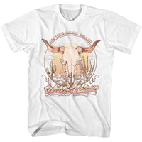 Thumbnail for WILLIE NELSON-WILLIE NELSON ROAD AGAIN SKULL-WHITE ADULT S/S TSHIRT