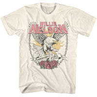 Thumbnail for WILLIE NELSON-WILLIE NELSON EAGLE AMERICAN REBEL-NATURAL ADULT S/S TSHIRT
