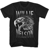 Thumbnail for WILLIE NELSON-WILLIE NELSON SCREAMING EAGLE-BLACK ADULT S/S TSHIRT