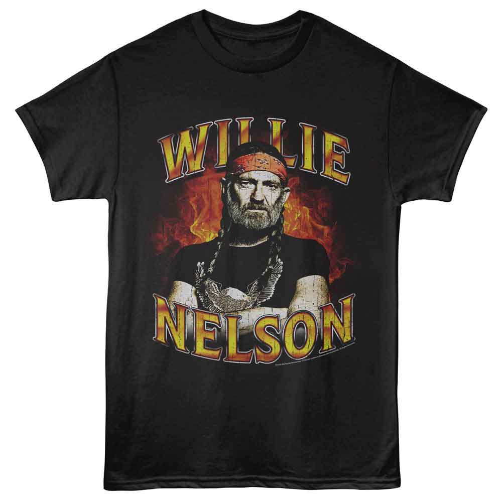 Willie Nelson - And Flames T-Shirt