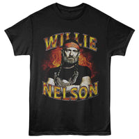 Thumbnail for Willie Nelson - And Flames T-Shirt