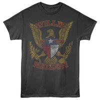 Thumbnail for WILLIE NELSON-WILLIE NELSON LUCK TEXAS EAGLE-SMOKE ADULT S/S TSHIRT