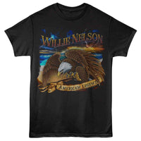 Thumbnail for WILLIE NELSON-WILLIE NELSON LIGHTNING EAGLE-BLACK ADULT S/S TSHIRT