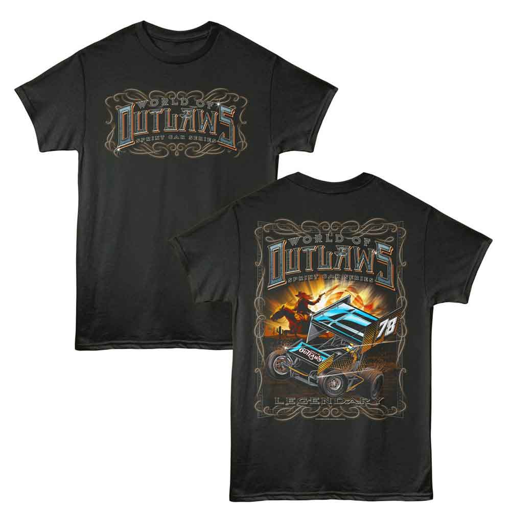 WORLD OF OUTLAWS-WORLD OF OUTLAWS LEGENDARY F B-SMOKE ADULT S/S TSHIRT