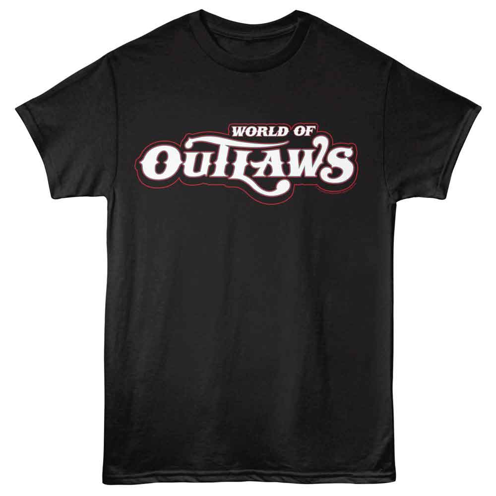WORLD OF OUTLAWS-WORLD OF OUTLAWS LOGO-BLACK ADULT S/S TSHIRT