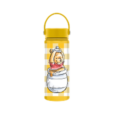 Winnie The Pooh Daisy Chains Yellow Checkered Honey Pooh 20Oz Stainless Steel Water Bottle W Swivel Handle – 12 pc ppk ($11.75 each)
