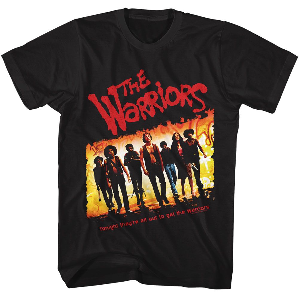 THE WARRIORS-THE WARRIORS TONIGHT THEYRE ALL OUT-BLACK ADULT S/S TSHIRT