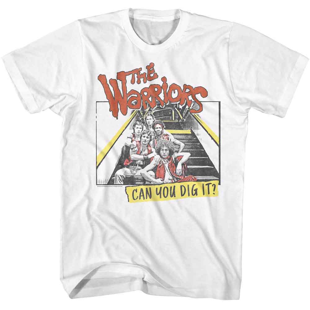THE WARRIORS-THE WARRIORS PRIMARY DIG IT-WHITE ADULT S/S TSHIRT