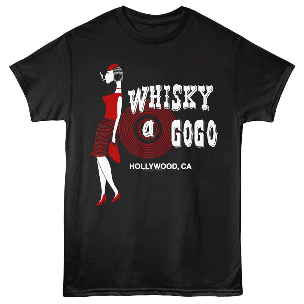 WHISKY A GO GO-WHISKY A GO GO LADY LOGO-BLACK ADULT S/S TSHIRT