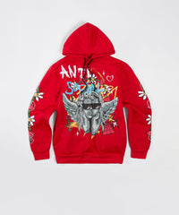 Thumbnail for Anti Social Women's Graphic Pull-Over Long Sleeve Hoodie