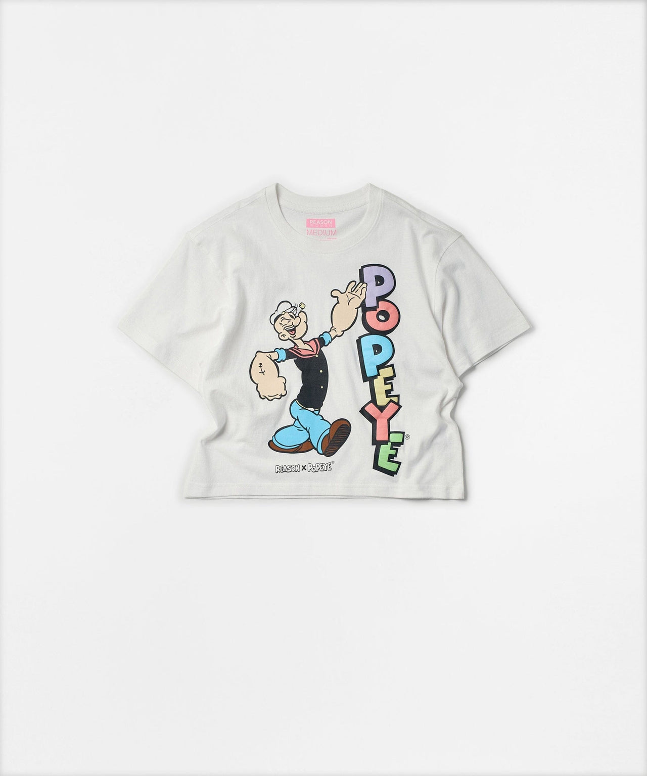 Popeye Logo Women's Graphic Cropped Short Sleeve T-Shirt