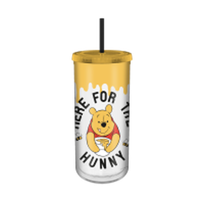 Winnie the Pooh Here for Hunny  20oz Plastic Tall Cold Cup w/ Lid and Straw – 12 pc ppk ($5.25 each)
