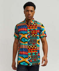 Thumbnail for Aztec Print S/S Shirt