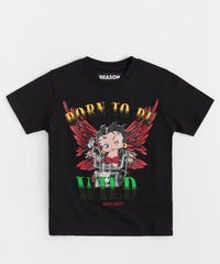 Thumbnail for Women Betty Boop Baby Applique Short Sleeve T-Shirt