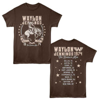 Thumbnail for WAYLON JENNINGS-WAYLON JENNINGS NASHVILLE REBEL COWBOY-DARK CHOCOLATE ADULT S/S TSHIRT ***F&B***