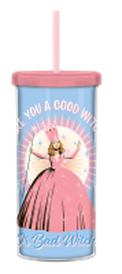 Thumbnail for The Wizard of Oz Glinda The Good Witch  20oz Plastic Tall Cold Cup w/ Lid and Straw – 12 pc ppk ($5.25 each)
