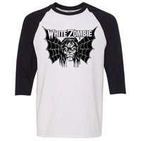 Thumbnail for White Zombie Bat Face Raglan Jersey